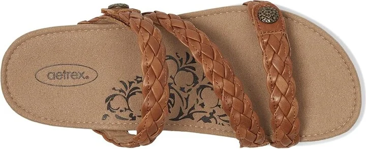 Aetrex Josie Women's Shoes Ginger : 6.5 M (B), Leather - Image 2
