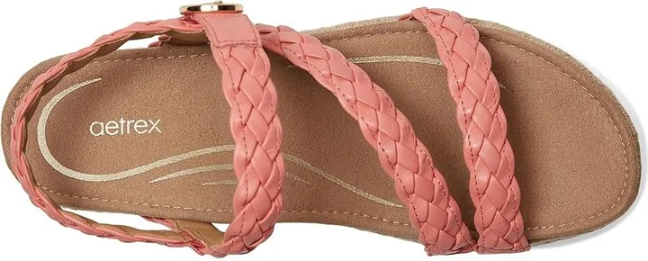 Aetrex Julia Women's Maryjane Shoes Coral : EU 42 (US Women's 10.5-11) M (B), Leather - Image 2