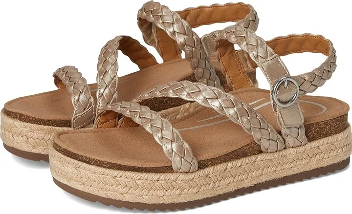Aetrex Julia Women's Maryjane Shoes Platinum : EU 37 (US Women's 7) M (B), Leather