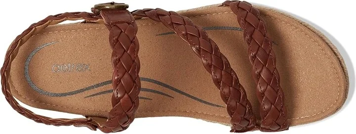 Aetrex Julia Women's Maryjane Shoes Walnut : EU 37 (US Women's 7) M (B), Leather - Image 2