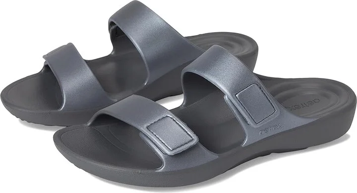 Aetrex Kaia Women's Sandals Pewter : 10 M (B), Synthetic