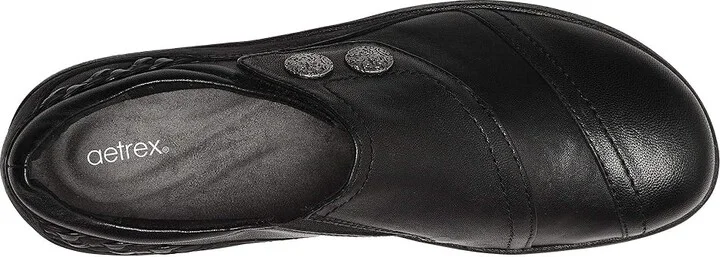 Aetrex Karina Women's Shoes Black : EU 35 (US Women's 5-5.5) M (B), Leather - Image 3