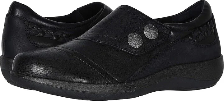 Aetrex Karina Women's Shoes Black : EU 35 (US Women's 5-5.5) M (B), Leather