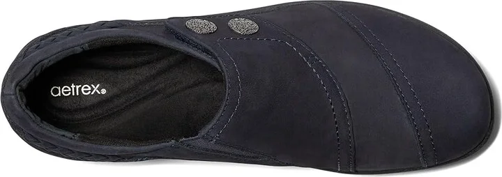 Aetrex Karina Women's Shoes Navy 1 : EU 43 (US Women's 11.5-12) M (B), Leather - Image 2