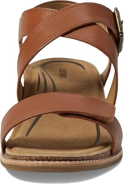 Aetrex Kristin Women's Sandals Cognac : EU 39 (US Women's 8.5) M (B), Leather/Rubber/Suede - Image 2
