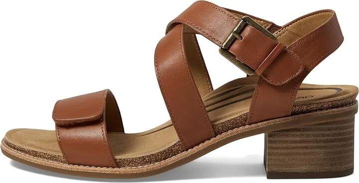 Aetrex Kristin Women's Sandals Cognac : EU 39 (US Women's 8.5) M (B), Leather/Rubber/Suede - Image 5