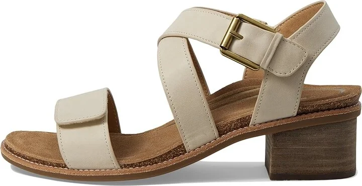 Aetrex Kristin Women's Sandals Ivory : EU 38 (US Women's 7.5-8) M (B), Leather/Rubber/Suede - Image 5