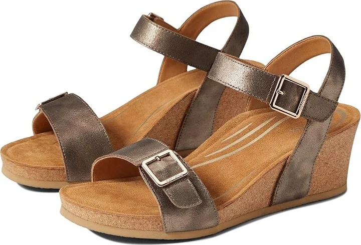 Aetrex Lexa Women's Shoes Bronze : EU 37 (US Women's 7) M (B), Leather