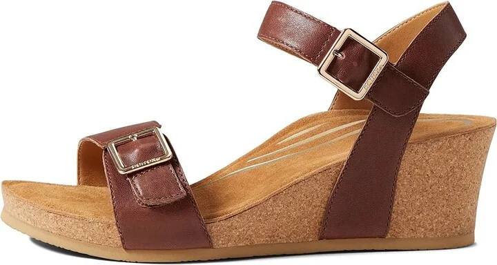 Aetrex Lexa Women's Shoes Walnut : EU 36 (US Women's 6-6.5) M (B), Leather - Image 5