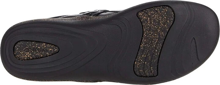 Aetrex Libby Women's Clog Shoes Black : EU 35 (US Women's 5-5.5) M (B), Leather - Image 3