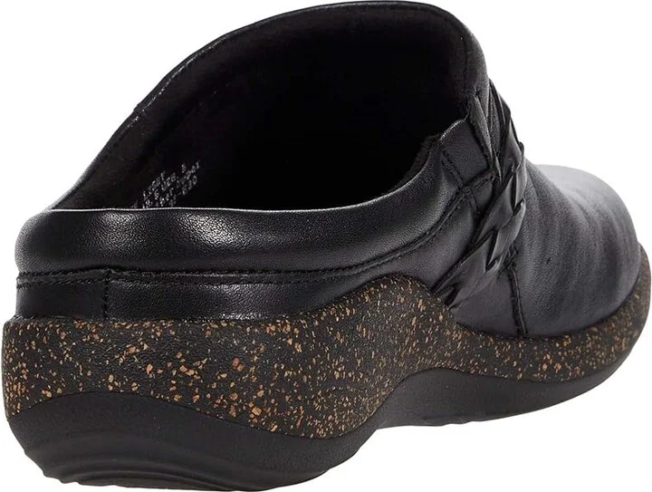Aetrex Libby Women's Clog Shoes Black : EU 35 (US Women's 5-5.5) M (B), Leather - Image 4