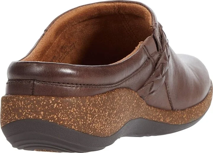 Aetrex Libby Women's Clog Shoes Brown : EU 35 (US Women's 5-5.5) M (B), Leather - Image 4
