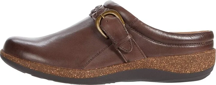 Aetrex Libby Women's Clog Shoes Brown : EU 35 (US Women's 5-5.5) M (B), Leather - Image 6