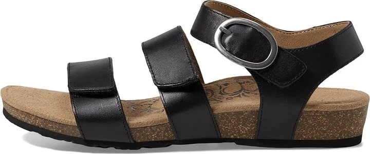 Aetrex Lilly Women's Sandals Black : 6 M (B), Leather - Image 5
