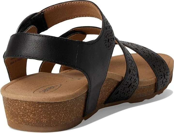 Aetrex Lilly Women's Sandals Black Cutout : 6 M (B), Leather - Image 4