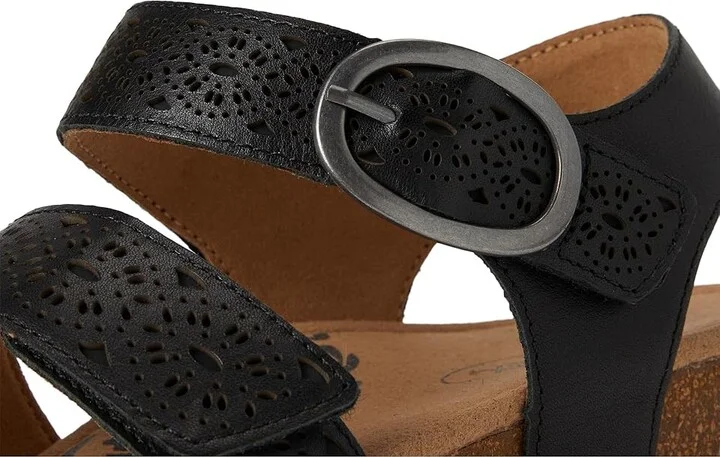 Aetrex Lilly Women's Sandals Black Cutout : 6 M (B), Leather - Image 7
