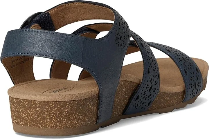 Aetrex Lilly Women's Sandals Navy Cutout : 6.5 M (B), Leather - Image 4