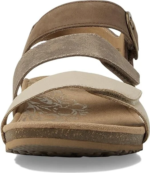 Aetrex Lilly Women's Sandals Taupe : 7.5 M (B), Leather - Image 2