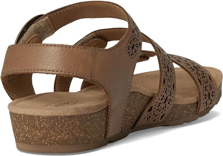 Aetrex Lilly Women's Sandals Taupe Cutout : 7.5 M (B), Leather - Image 4