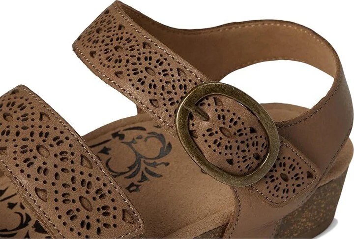 Aetrex Lilly Women's Sandals Taupe Cutout : 7.5 M (B), Leather - Image 7
