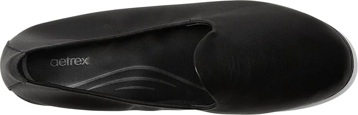 Aetrex Liz Women's Flat Shoes Black : EU 39 (US Women's 8.5) M (B), EVA/Leather/Polyester - Image 2