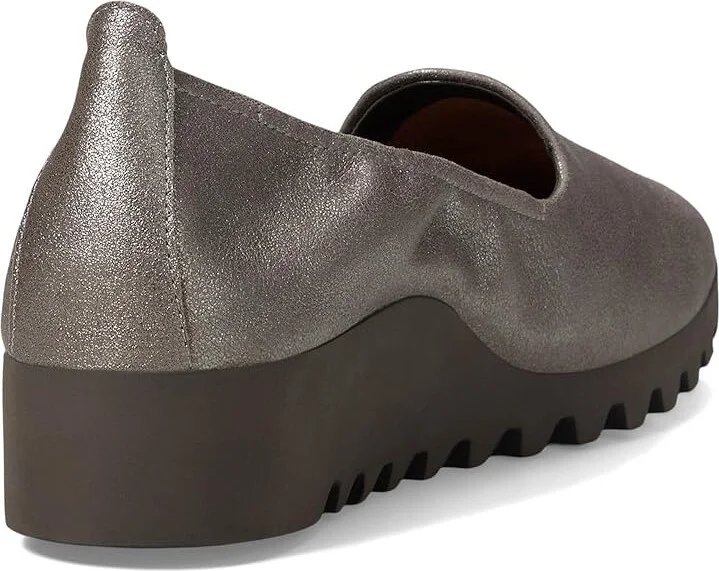 Aetrex Liz Women's Flat Shoes Brushed Silver : EU 36 (US Women's 6-6.5) M (B), EVA/Leather/Polyester - Image 4