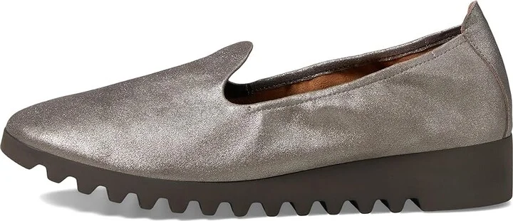Aetrex Liz Women's Flat Shoes Brushed Silver : EU 36 (US Women's 6-6.5) M (B), EVA/Leather/Polyester - Image 6
