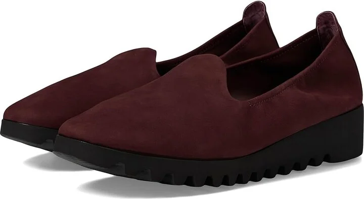 Aetrex Liz Women's Flat Shoes Burgundy : EU 39 (US Women's 8.5) M (B), EVA/Leather/Polyester