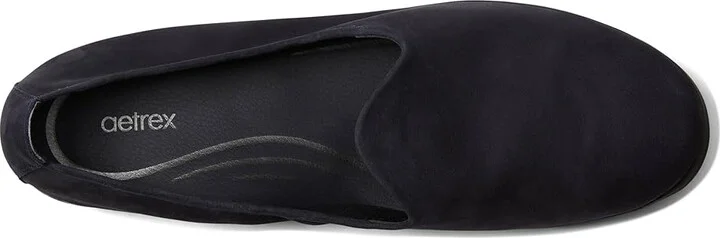Aetrex Liz Women's Flat Shoes Navy : EU 40 (US Women's 9-9.5) M (B), EVA/Leather/Polyester - Image 2