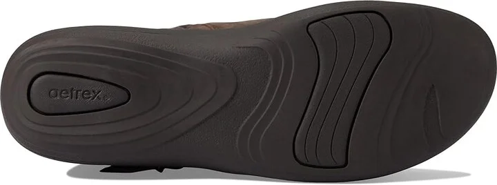 Aetrex Luna Women's Shoes Dark Earth : EU 38 (US Women's 7.5-8) M (B), Leather - Image 3