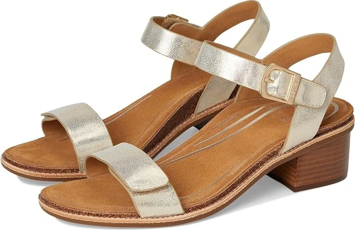 Aetrex Mae Women's Sandals Champagne : EU 37 (US Women's 7) M (B), Leather/Rubber