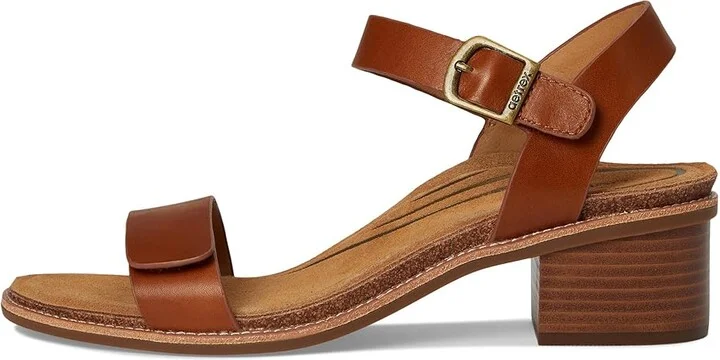Aetrex Mae Women's Sandals Cognac : EU 37 (US Women's 7) M (B), Leather/Rubber - Image 6