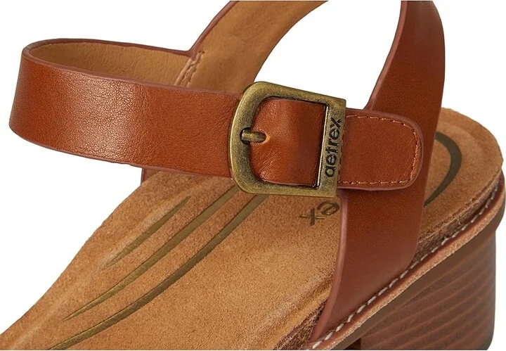 Aetrex Mae Women's Sandals Cognac : EU 37 (US Women's 7) M (B), Leather/Rubber - Image 7