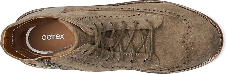 Aetrex Margot Women's Flat Shoes Taupe : EU 38 (US Women's 7.5-8) M (B), Suede - Image 2