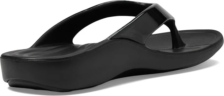 Aetrex Maui Women's Sandals Black Gloss : 10 M (B), Synthetic - Image 4