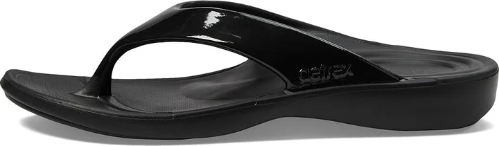 Aetrex Maui Women's Sandals Black Gloss : 10 M (B), Synthetic - Image 5