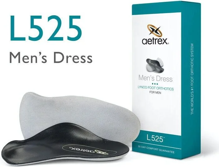 Aetrex Men's Dress Posted Orthotics W/ Metatarsal Support - Image 3