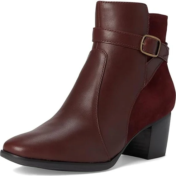Aetrex Rebecca High Heels Shoes Burgundy : EU 36 (US Women's 6-6.5) M (B), Leather - Image 5