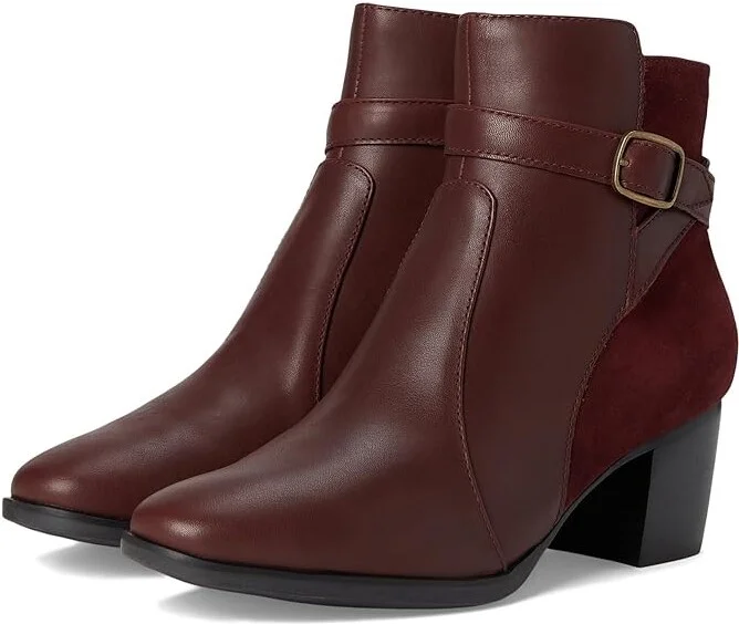 Aetrex Rebecca High Heels Shoes Burgundy : EU 36 (US Women's 6-6.5) M (B), Leather