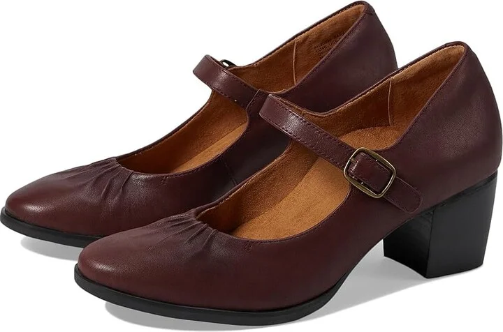 Aetrex Sara High Heels Burgundy : EU 41 (US Women's 10) M (B), Leather