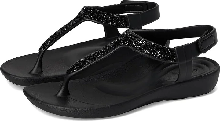Aetrex Skyler Women's Sandals Black Embellished : 10 M (B), Synthetic