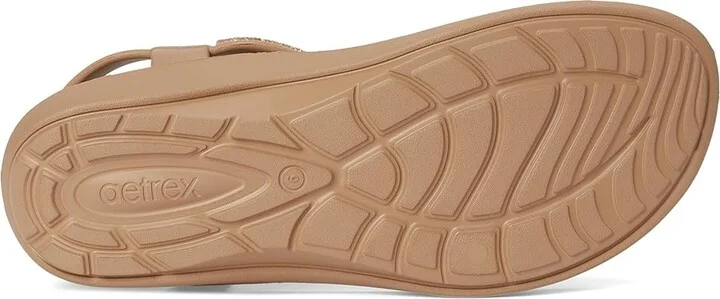 Aetrex Skyler Women's Sandals Champagne Embellished : 8 M (B), Synthetic - Image 3