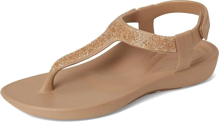 Aetrex Skyler Women's Sandals Champagne Embellished : 8 M (B), Synthetic - Image 5