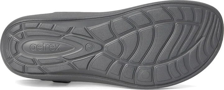 Aetrex Skyler Women's Sandals Pewter Embellished : 10 M (B), Synthetic - Image 3