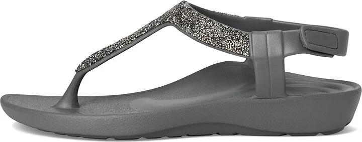 Aetrex Skyler Women's Sandals Pewter Embellished : 10 M (B), Synthetic - Image 6