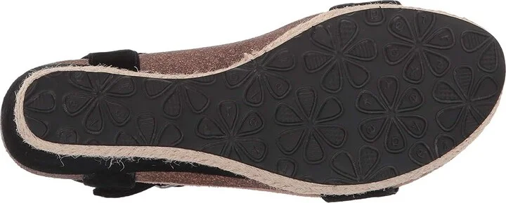 Aetrex Sydney Women's Wedge Shoes Black : EU 36 (US Women's 6-6.5) M (B), Suede - Image 4