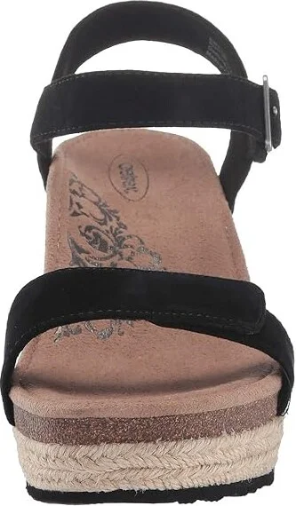 Aetrex Sydney Women's Wedge Shoes Black : EU 36 (US Women's 6-6.5) M (B), Suede - Image 6