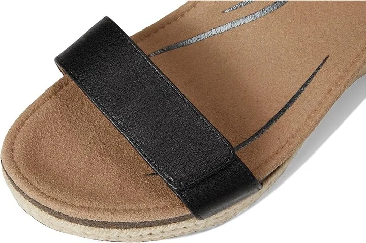 Aetrex Sydney Women's Wedge Shoes Black Leather : EU 37 (US Women's 7) M (B), Suede/Leather - Image 7