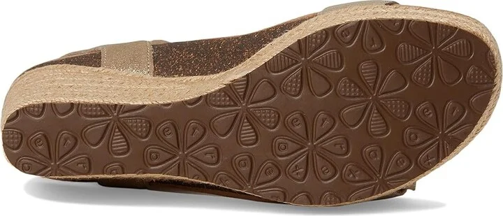 Aetrex Sydney Women's Wedge Shoes Champagne : EU 38 (US Women's 7.5-8) M (B), Suede - Image 3