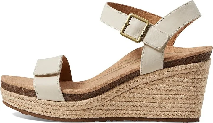 Aetrex Sydney Women's Wedge Shoes Ivory : EU 40 (US Women's 9-9.5) M (B), Suede - Image 5